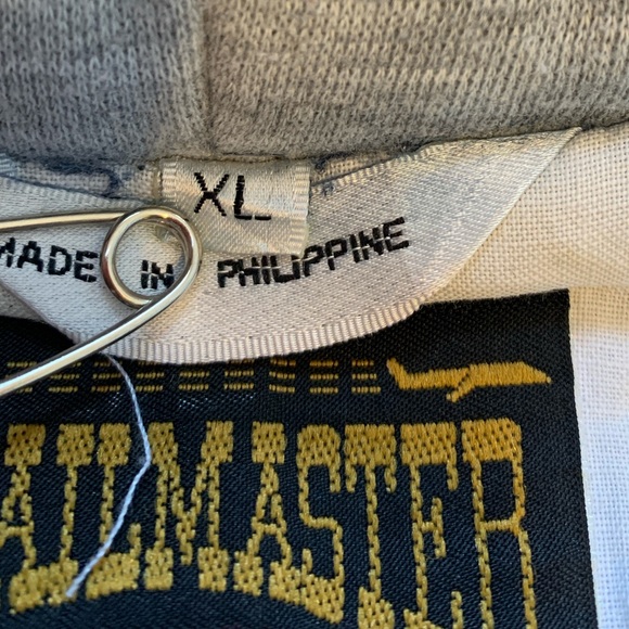 Vintage Trailmaster New York Los Angeles Blue Jean Cotton Denim Hooded Jacket XL - Picture 4 of 16